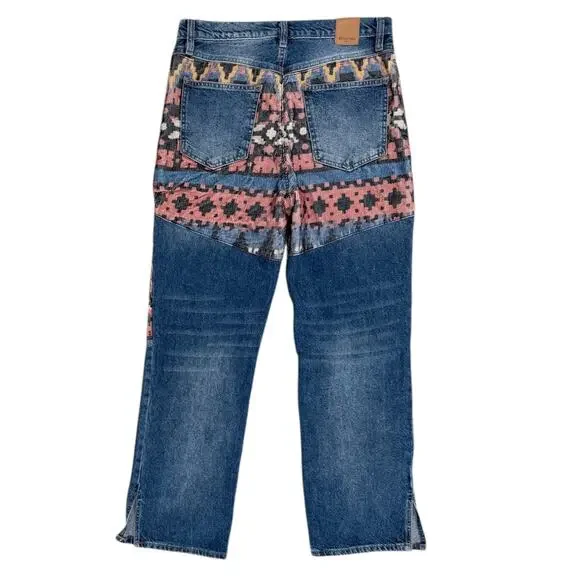 Free People Rocky Mountain Straight Leg Jeans In Alpine Blue - Picture 6 of 7